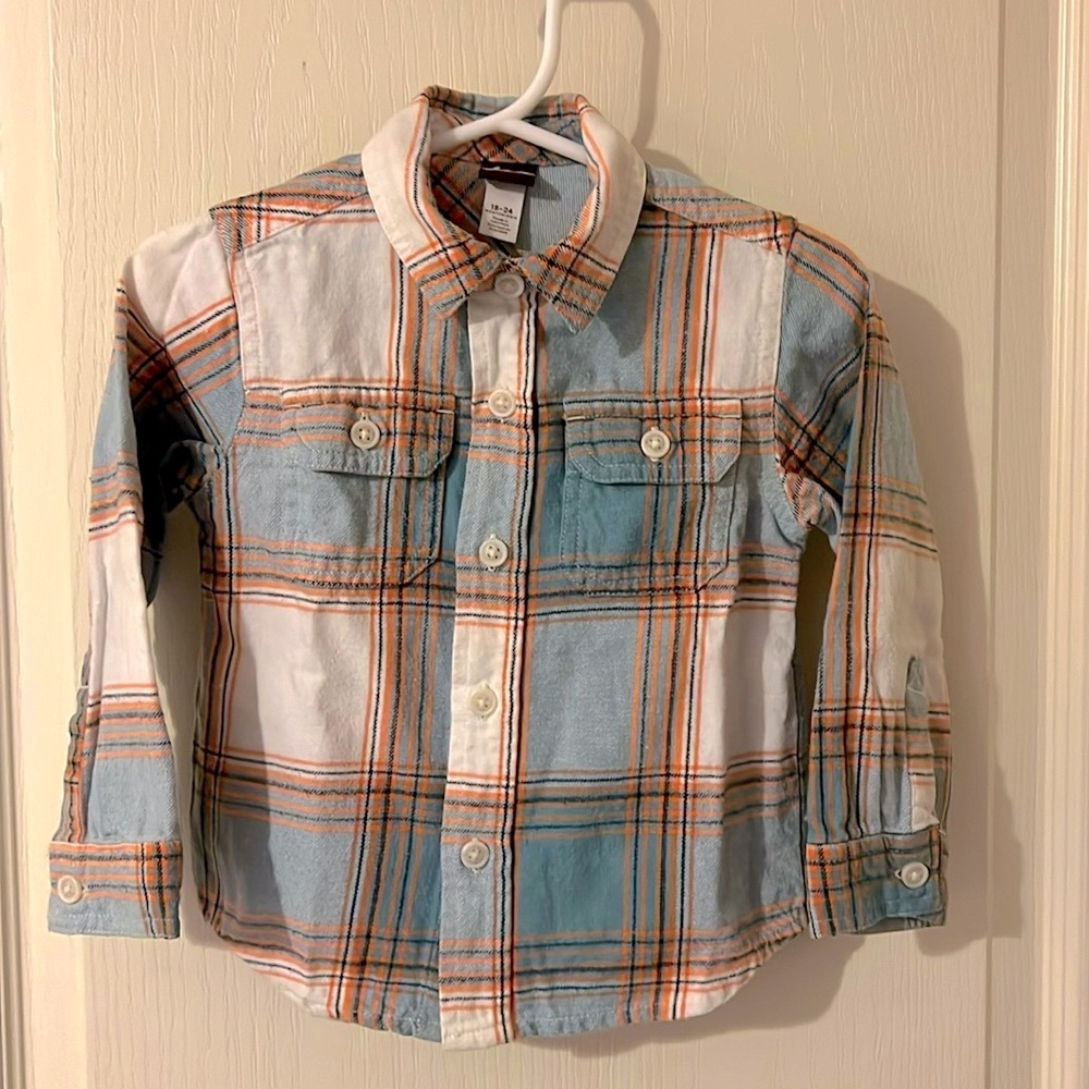 Tea Collection Flannel Button-Up